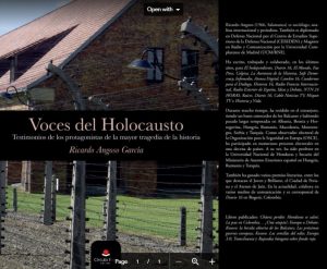 LIBRO - VOCES DEL HOLOCAUSTO - VERSIÓN FÍSICA